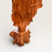 Feuille sculpté en teck 100% original