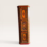 Original painted wooden corner cabinet