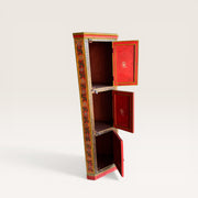 Original painted wooden corner cabinet