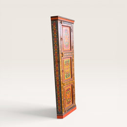 Original Eckschrank aus bemaltem Holz-4
