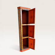 Original Eckschrank aus bemaltem Holz-4