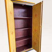Bemalte tibetische Holzschrank – Blumenmedaillons 5