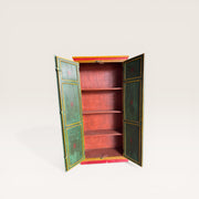 Tibetischer Schrank, bemalt — florale Medaillons 7