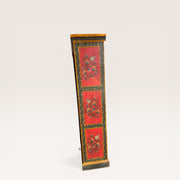 Handbemalter Holzschrank — Verzierungen & Blumen Rajasthan 1