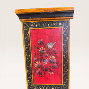 Handbemalter Holzschrank — Verzierungen & Blumen Rajasthan 1