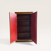Handbemalter Holzschrank — Verzierungen & Blumen Rajasthan 1