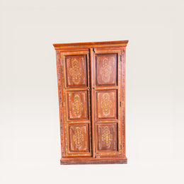 Large hand-painted Tibetan cabinet