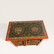 Petite commode tibétaine peinte