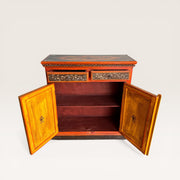 Commode en boit peinte