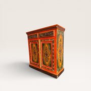 Commode en boit peinte