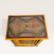 Painted solid wood bedside table