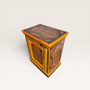Painted solid wood bedside table