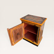 Painted solid wood bedside table