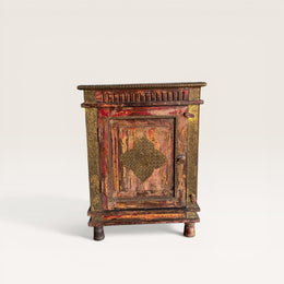 Wooden bedside table