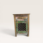 Antique Indian wooden bedside table