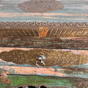 Antique Indian wooden bedside table
