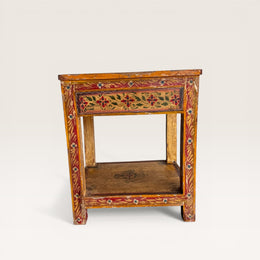 Hand-painted Indian side table
