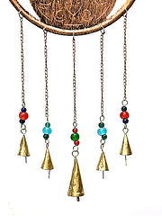 Decorative Fatima Hand Hamsa wind chimes - copper