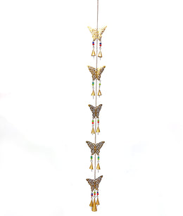 Carillon chaine grand papillon - doré
