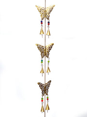 Chime large butterfly chain - gold