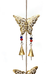 Chime large butterfly chain - gold