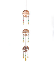 Triple Tree of Life Decorative Chime - Copper