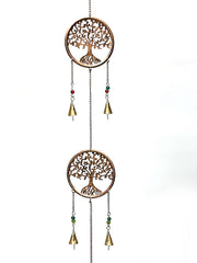 Triple Tree of Life Decorative Chime - Copper