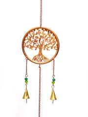 Triple Tree of Life Decorative Chime - Copper