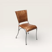 leather and metal chair - Retro