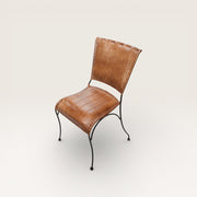 leather and metal chair - Retro