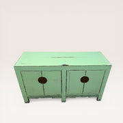 Commode en orme recyclé - frise sculptée