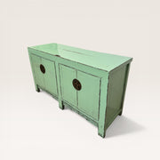 Commode en orme recyclé - frise sculptée