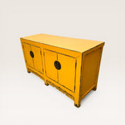 Commode en orme recyclé - frise sculptée