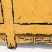 Commode en orme recyclé - frise sculptée