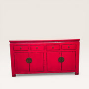 Grand buffet chinois en orme recyclé
