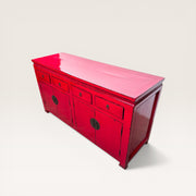 Grand buffet chinois en orme recyclé