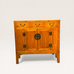 Buffet chinois en orme recyclé finition naturelle