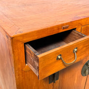 Buffet chinois en orme recyclé finition naturelle