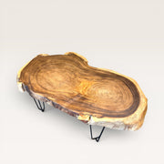 Table Basse en Bois Suar - Plateau Naturel  6cm