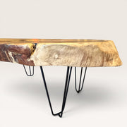 Table Basse en Bois Suar - Plateau Naturel  6cm