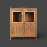 Small original teak display cabinet