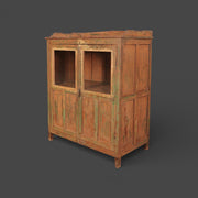 Small original teak display cabinet