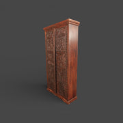 Antique carved solid wood cabinet