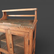 Small antique teak sideboard
