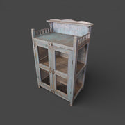 Old wooden display cabinet - Gray Patina