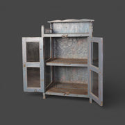 Old wooden display cabinet - Gray Patina