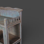 Old wooden display cabinet - Gray Patina