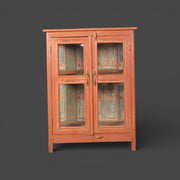 Small antique display case made of recycled wood