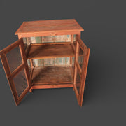 Small antique display case made of recycled wood