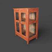 Small antique display case made of recycled wood
